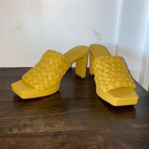 Yellow sandals